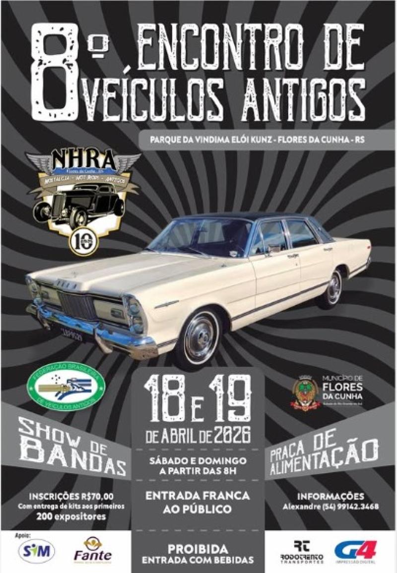 8º ENCONTRO DE VEÍCULOS ANTIGOS - Flores da Cunha/RS